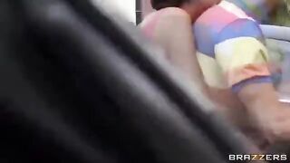 The guy with his friends fucked two whores in a steamy car encounter