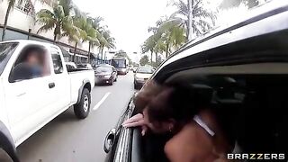The guy with his friends fucked two whores in a steamy car encounter
