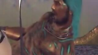 A cute brunette girl has fun on a big cock