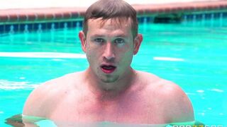 I wanted to get tan and I got sex by the pool