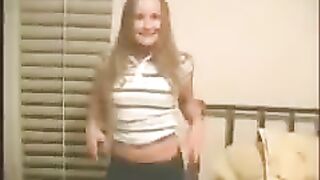 A young girl has sex with a guy in this steamy homemade scene