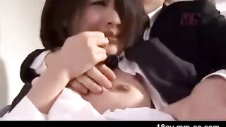 Asian brother forced to fuck his sister in a rough encounter
