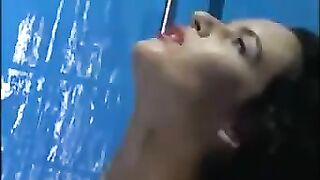 A couple has anal sex right in the bathroom, just as they usually do