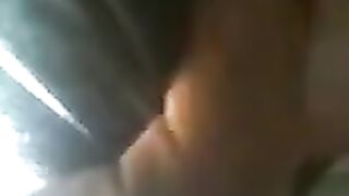 The guy pressed the ass of girl on the bus hard