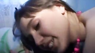 Beautiful Russian girl fucked by her boyfriend in the hostel room