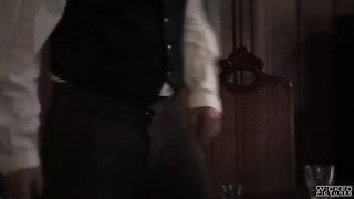 A lucky guy hooked a girl in the bar and fucked her hard