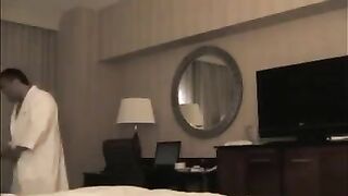 A man brought a prostitute to the hotel room and started to undress her