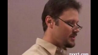 The teacher pushed cancer into a dirty whore's mouth