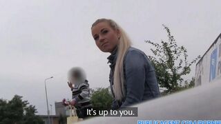 Girl in a car has an accident and needs help from a guy