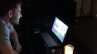 The wife got excited after watching a porn and jumped on her husband