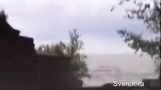 A scandalous woman who was once Miss Russia got fucked by two guys