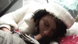 Two drunken Santa Clauses fucked the Snow Maiden in a wild Christmas party