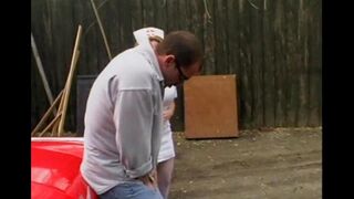 A nurse in a car can be naughty sometimes too