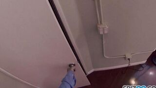 A beautiful woman in stockings has sex with her boyfriend