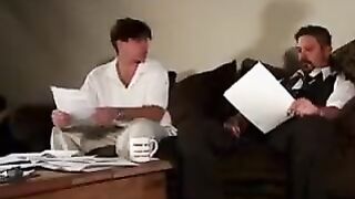 A real incest - his brother made a cumshot right at the girl’s pussy