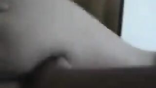Negro man fucked her ass and made a homemade sex video with her