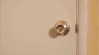 The sexy brunette has sex with a monster, he penetrated her mouth