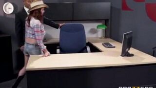 A hot secretary gets fucked hard at her workplace in this steamy pornhu scene