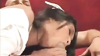 Nurse wears sexy stockings and gives Asian sex treatment to her patient