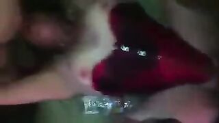 A sexy girl is fucking cool in a disco club