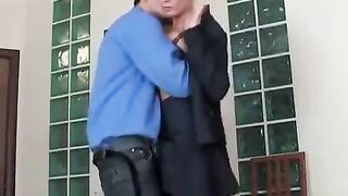 A mature Russian lady is fucking with her young boss