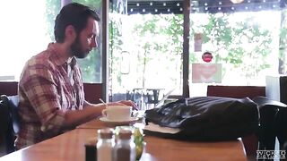 Guy picked up Asian girl in the cafe and fucked her hard