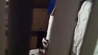Shooting a video with a camera hidden like neighbors have sex