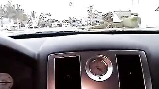 Nikki makes a blowjob in the car, it's her specialty