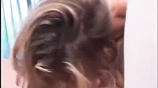 A young guy has fun with two girlfriends at one time