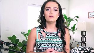 A young girl is fucking with her charming and handsome boyfriend