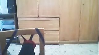 A woman fucked in front of the webcam by her husband