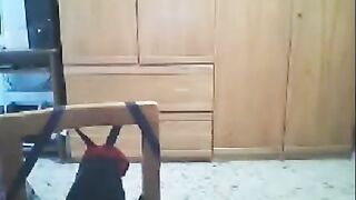 A woman fucked in front of the webcam by her husband