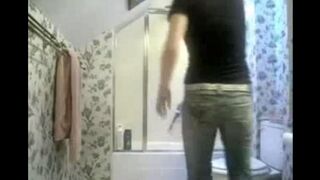 I peed in the mall, camera in the toilet - don't peek!