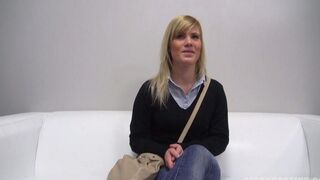 A blowjob with a young 25-year-old Czech at a porn casting