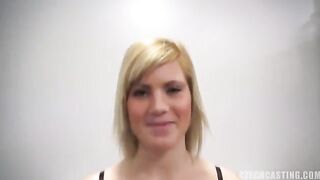 A blowjob with a young 25-year-old Czech at a porn casting