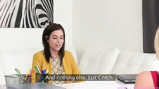 Young lesbian with Tracy Lindsay has casting with a female agent