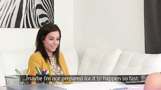 Young lesbian with Tracy Lindsay has casting with a female agent