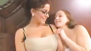 A sweet and tender lesbian sex of a mother and her daughter