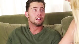 A masseur pushed cock into the blonde's pussy during the session