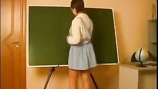 The old teacher seduced and fucked a naive student