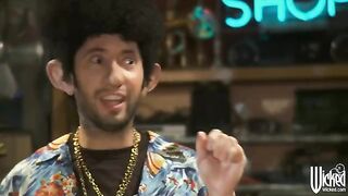 The hot guy has sex with several girls per day