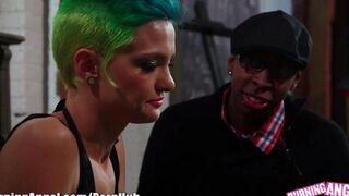 Hot anal meeting with an emotional blond girl in stockings and pantyhose