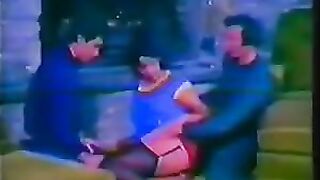 Retro porn with a hot Italian threesome scene
