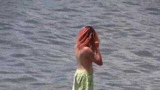 A bunch of nudists are having a good time in Crimea, without any clothes