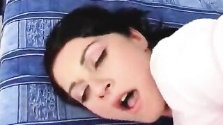 An ass fuck with a beautiful woman and a hot cumshot
