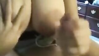 The fat slut swallows all the sperm without any residue
