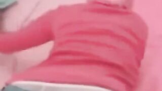 Homemade sex with an Arabic couple, showcasing natural tits