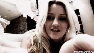 Busty blonde beauty enjoys intense anal sex in HD quality