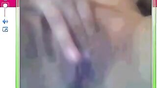A girl showed her big pussy in the camera and got fucked