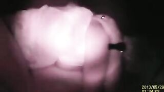 A hole in the wall lets sex neighbors get it on
